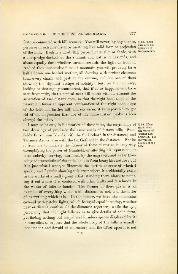'Modern Painters' Volume I (1851 edition): Part II: Section IV: Chapter II: Page 277