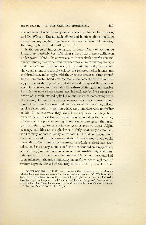 'Modern Painters' Volume I (1851 edition): Part II: Section IV: Chapter II: Page 281