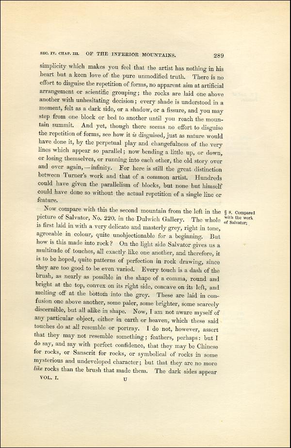 'Modern Painters' Volume I (1851 edition): Part II: Section IV: Chapter III: Page 289