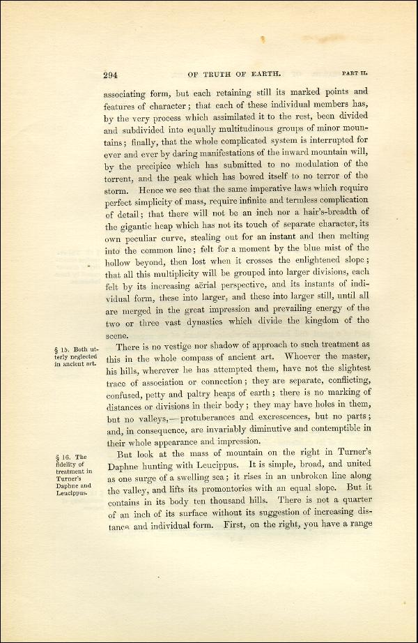 'Modern Painters' Volume I (1851 edition): Part II: Section IV: Chapter III: Page 294