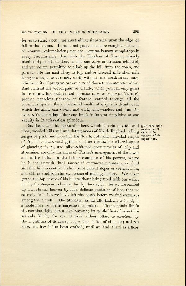'Modern Painters' Volume I (1851 edition): Part II: Section IV: Chapter III: Page 299