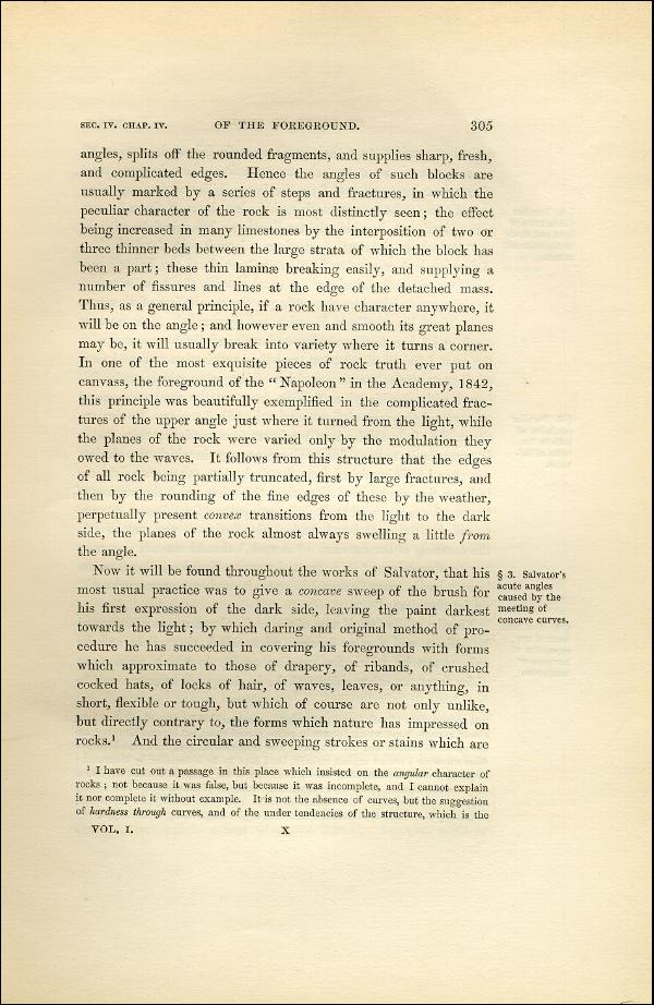 'Modern Painters' Volume I (1851 edition): Part II: Section IV: Chapter IV: Page 305