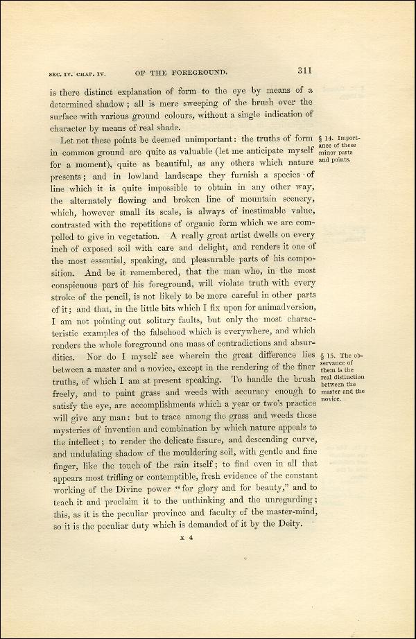 'Modern Painters' Volume I (1851 edition): Part II: Section IV: Chapter IV: Page 311
