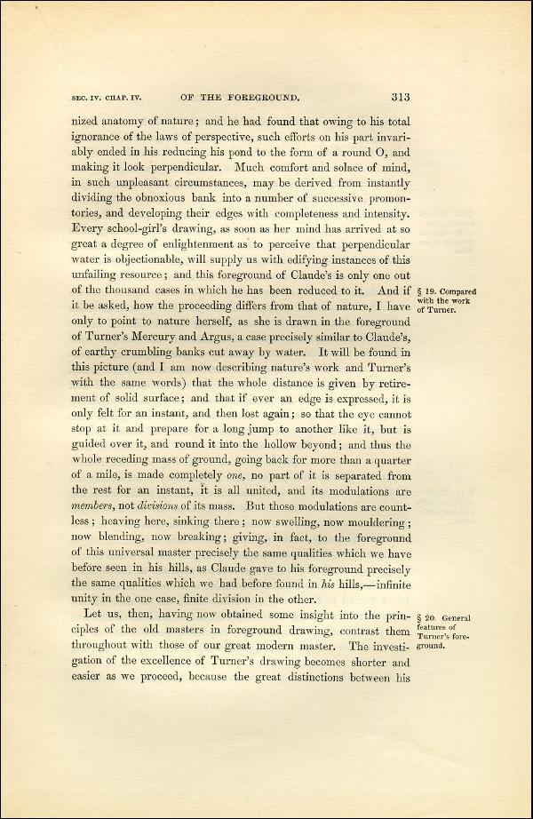 'Modern Painters' Volume I (1851 edition): Part II: Section IV: Chapter IV: Page 313
