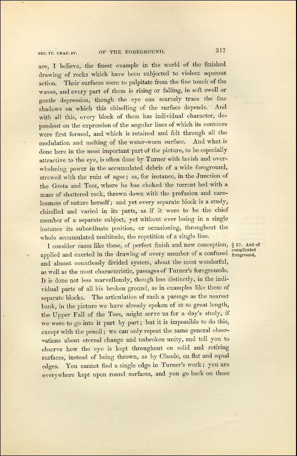 'Modern Painters' Volume I (1851 edition): Part II: Section IV: Chapter IV: Page 317