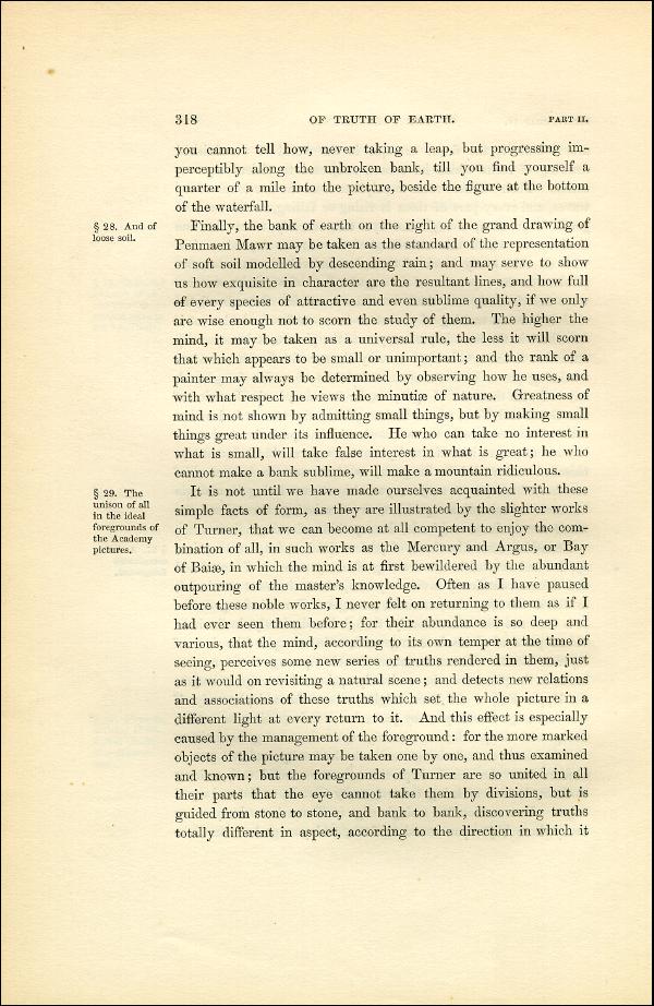 'Modern Painters' Volume I (1851 edition): Part II: Section IV: Chapter IV: Page 318