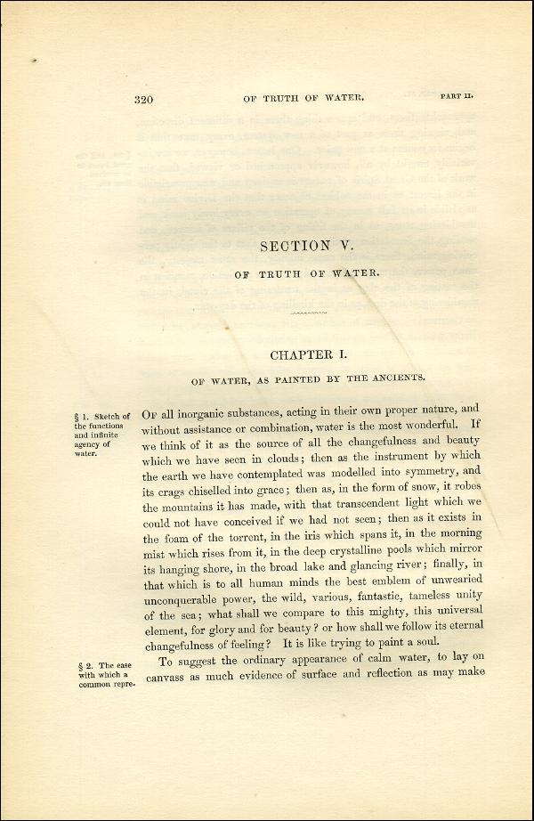 'Modern Painters' Volume I (1851 edition): Part II: Section V: Chapter I: Page 320