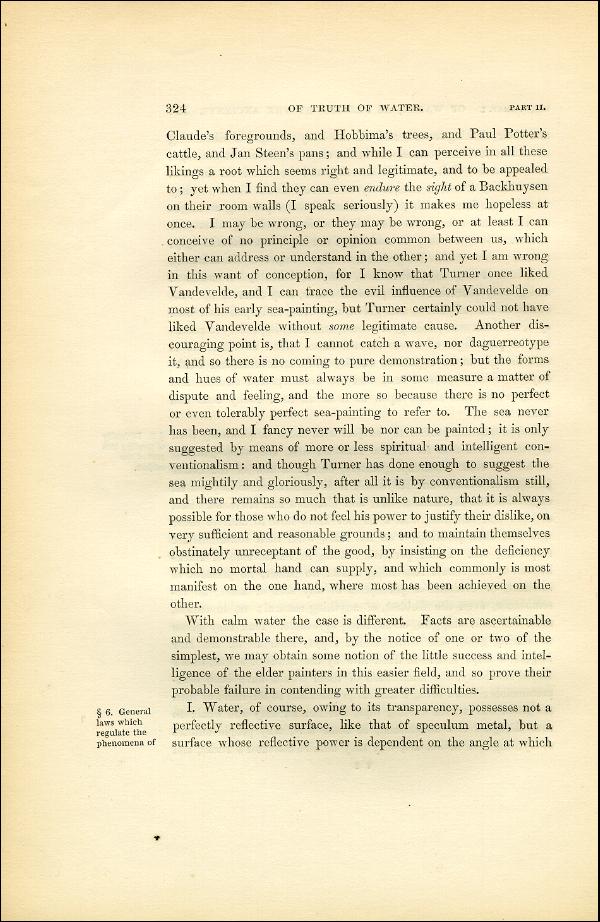 'Modern Painters' Volume I (1851 edition): Part II: Section V: Chapter I: Page 324