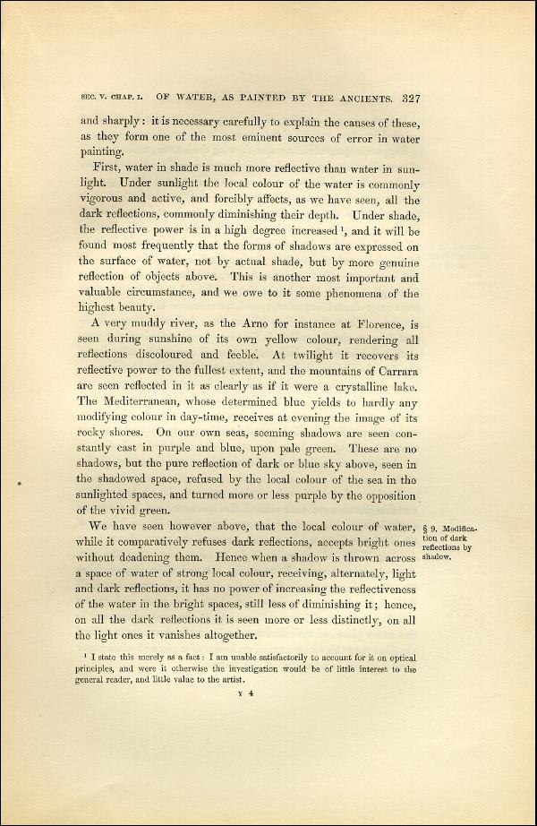 'Modern Painters' Volume I (1851 edition): Part II: Section V: Chapter I: Page 327