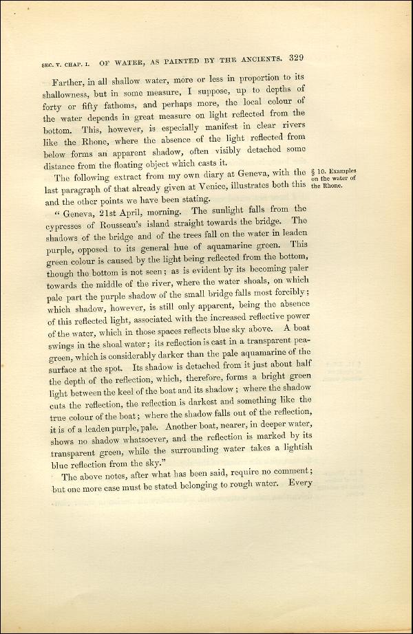 'Modern Painters' Volume I (1851 edition): Part II: Section V: Chapter I: Page 329