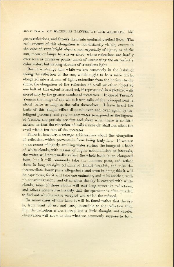'Modern Painters' Volume I (1851 edition): Part II: Section V: Chapter I: Page 331