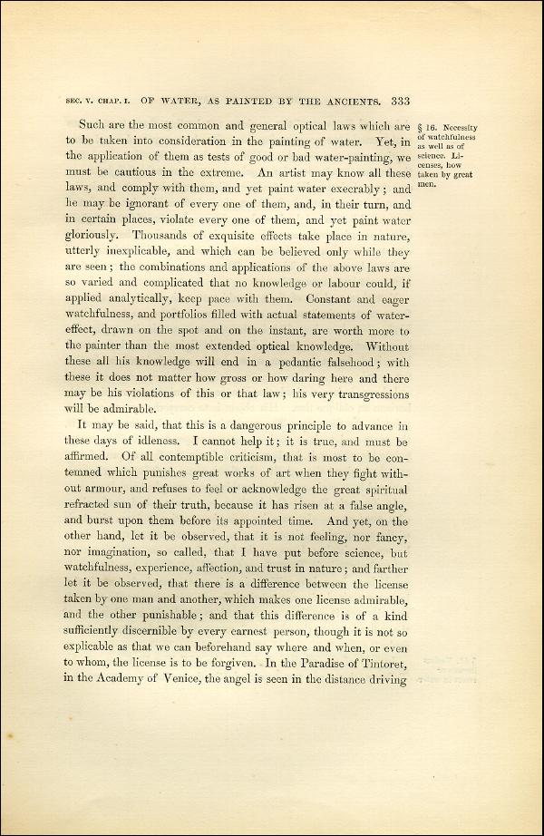 'Modern Painters' Volume I (1851 edition): Part II: Section V: Chapter I: Page 333