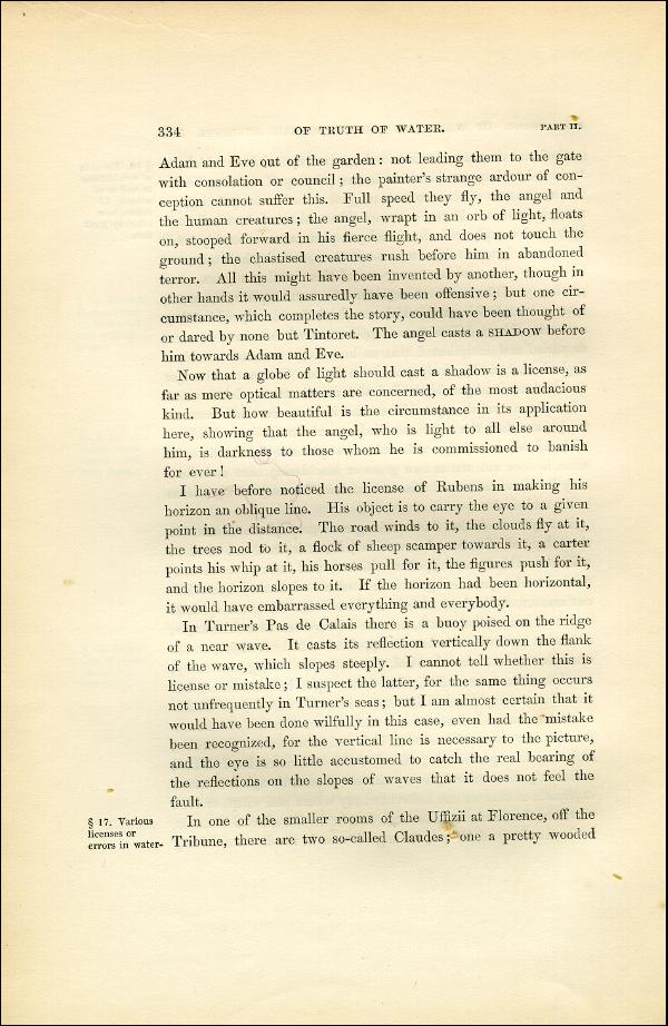 'Modern Painters' Volume I (1851 edition): Part II: Section V: Chapter I: Page 334