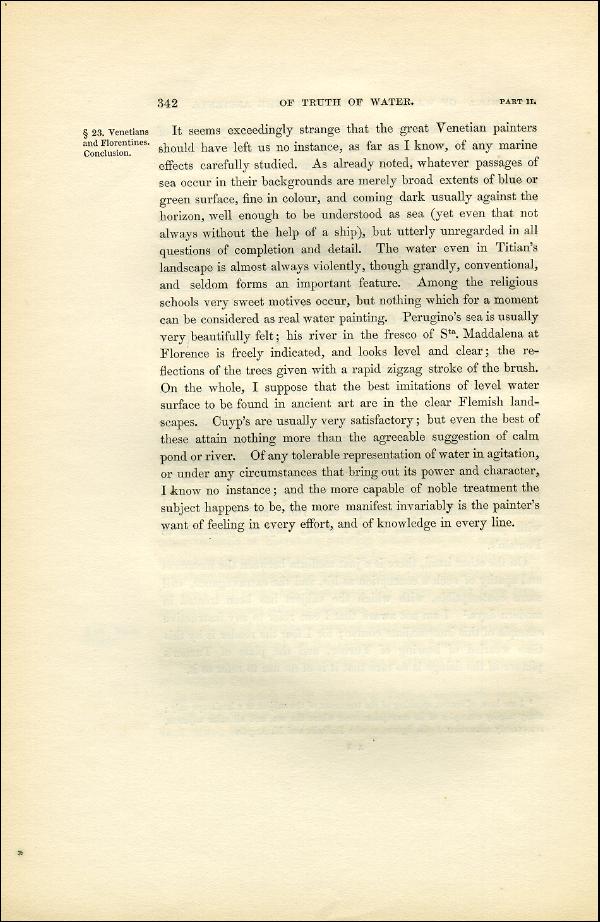 'Modern Painters' Volume I (1851 edition): Part II: Section V: Chapter I: Page 342