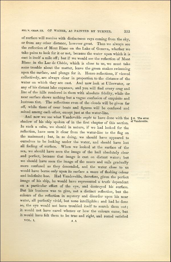 'Modern Painters' Volume I (1851 edition): Part II: Section V: Chapter III: Page 353
