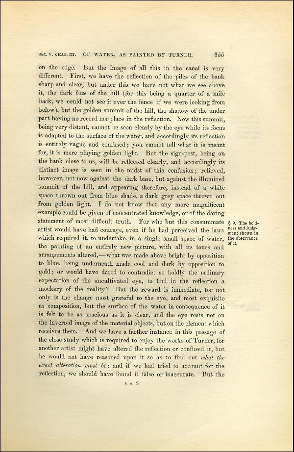 'Modern Painters' Volume I (1851 edition): Part II: Section V: Chapter III: Page 355