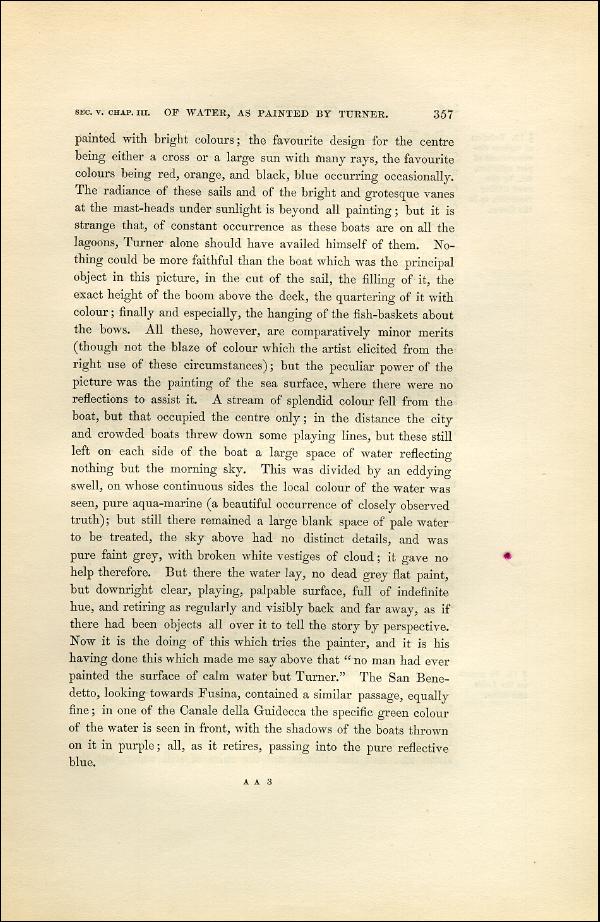 'Modern Painters' Volume I (1851 edition): Part II: Section V: Chapter III: Page 357