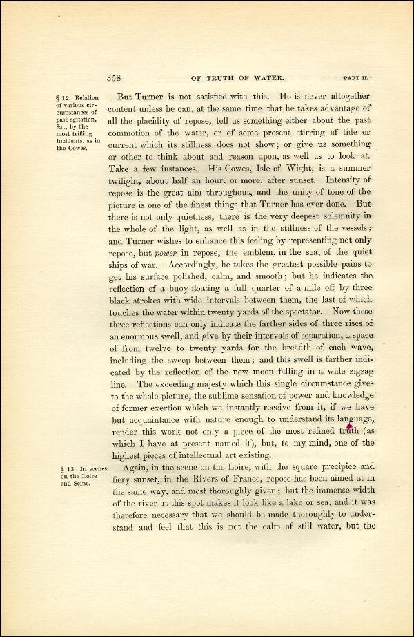 'Modern Painters' Volume I (1851 edition): Part II: Section V: Chapter III: Page 358