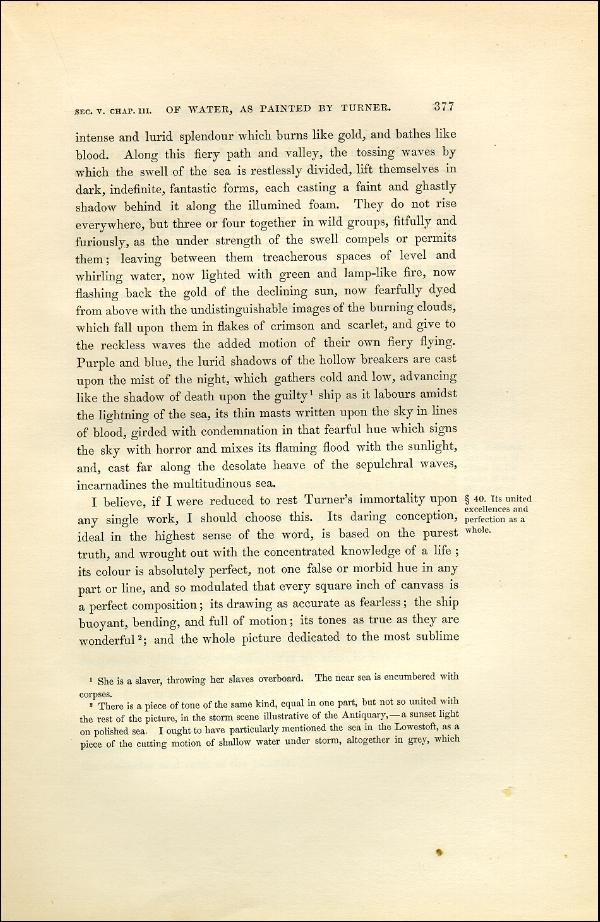 'Modern Painters' Volume I (1851 edition): Part II: Section V: Chapter III: Page 377