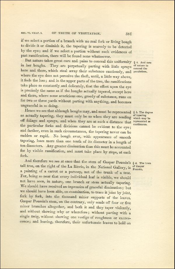 'Modern Painters' Volume I (1851 edition): Part II: Section VI: Chapter I: Page 381
