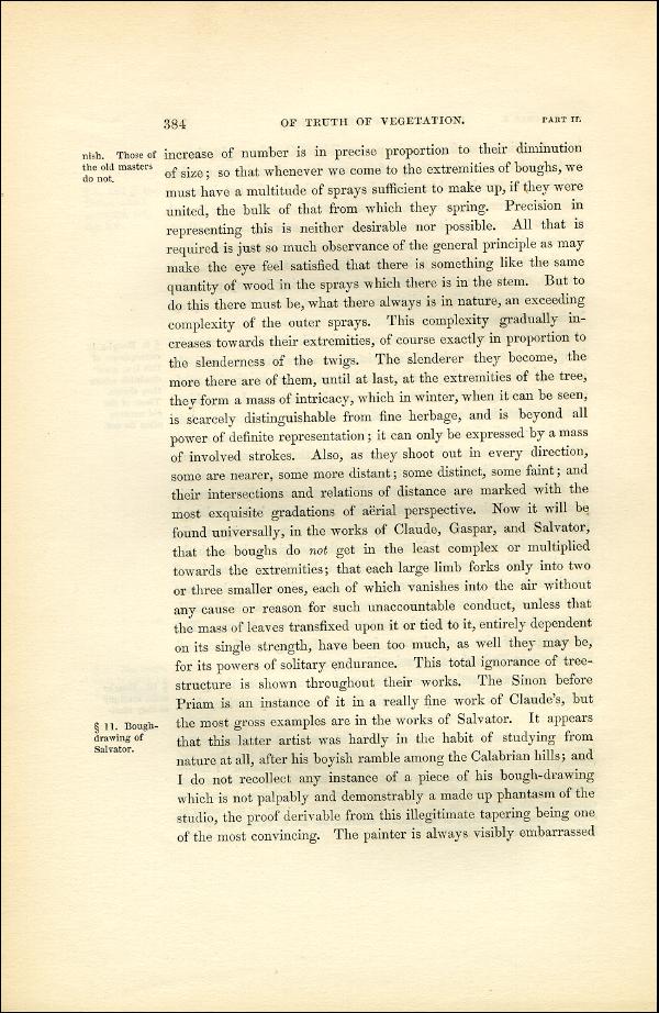 'Modern Painters' Volume I (1851 edition): Part II: Section VI: Chapter I: Page 384