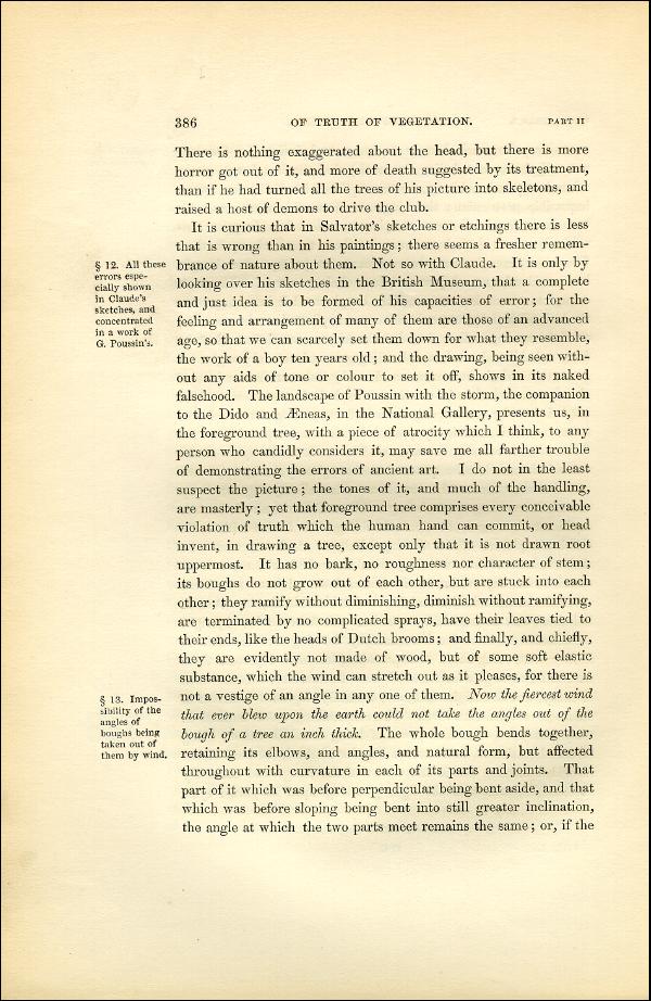 'Modern Painters' Volume I (1851 edition): Part II: Section VI: Chapter I: Page 386