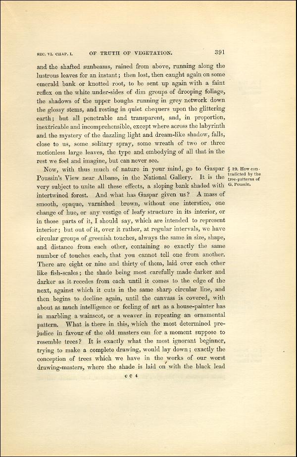 'Modern Painters' Volume I (1851 edition): Part II: Section VI: Chapter I: Page 391