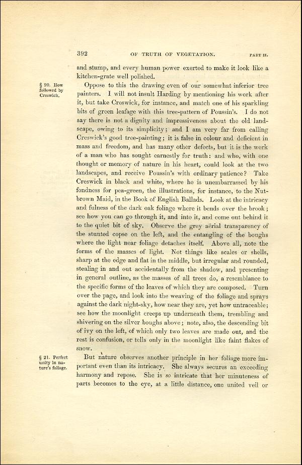 'Modern Painters' Volume I (1851 edition): Part II: Section VI: Chapter I: Page 392