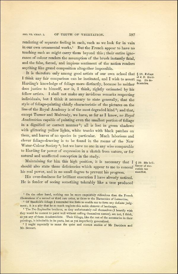 'Modern Painters' Volume I (1851 edition): Part II: Section VI: Chapter I: Page 397