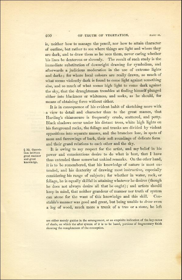 'Modern Painters' Volume I (1851 edition): Part II: Section VI: Chapter I: Page 400