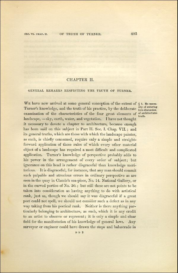'Modern Painters' Volume I (1851 edition): Part II: Section VI: Chapter II: Page 403