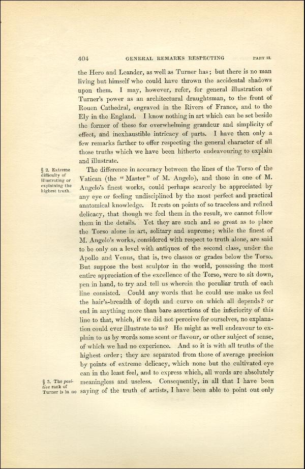 'Modern Painters' Volume I (1851 edition): Part II: Section VI: Chapter II: Page 404
