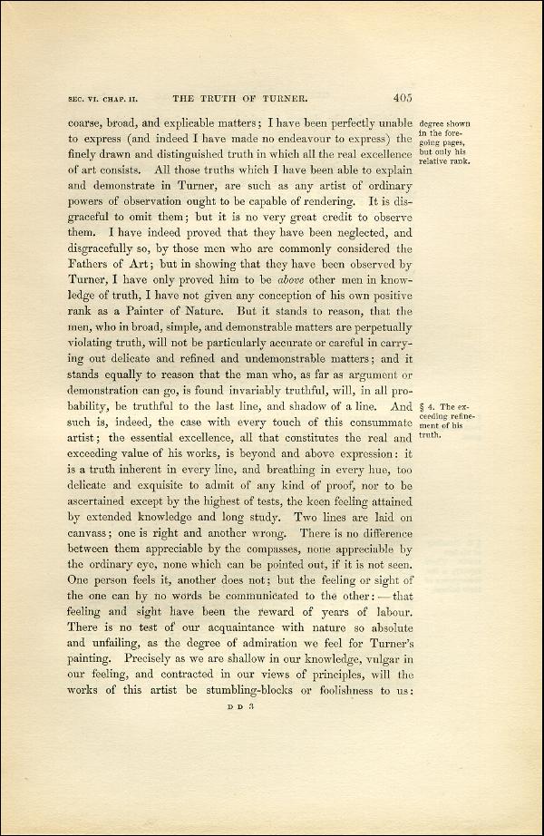 'Modern Painters' Volume I (1851 edition): Part II: Section VI: Chapter II: Page 405