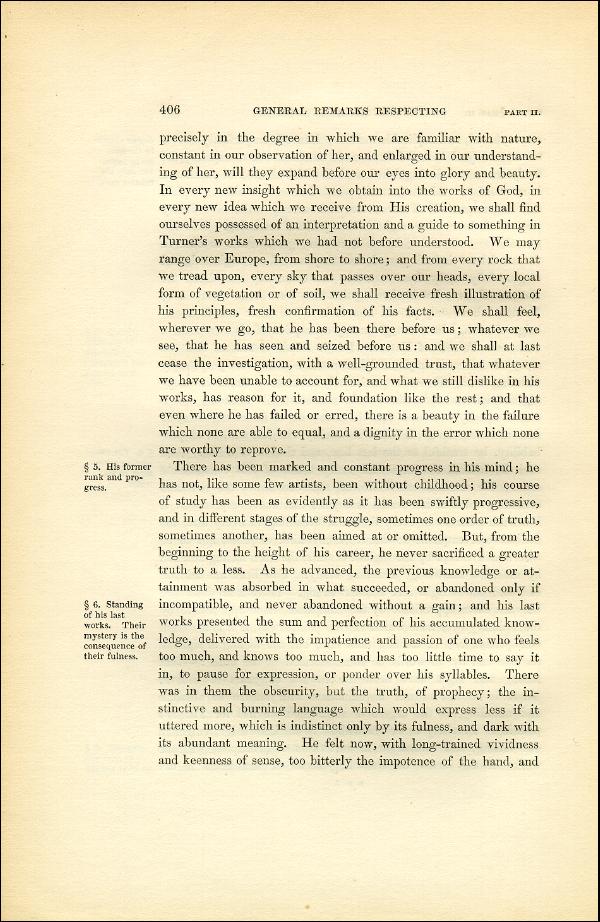 'Modern Painters' Volume I (1851 edition): Part II: Section VI: Chapter II: Page 406