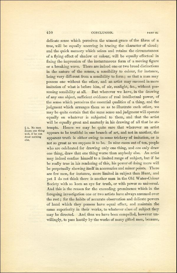 'Modern Painters' Volume I (1851 edition): Part II: Section VI: Chapter III: Page 410