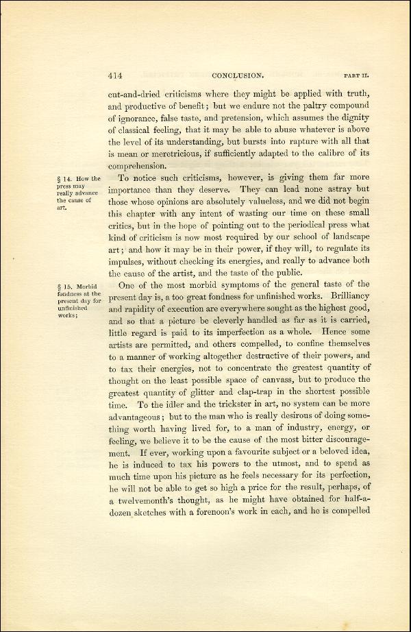 'Modern Painters' Volume I (1851 edition): Part II: Section VI: Chapter III: Page 414