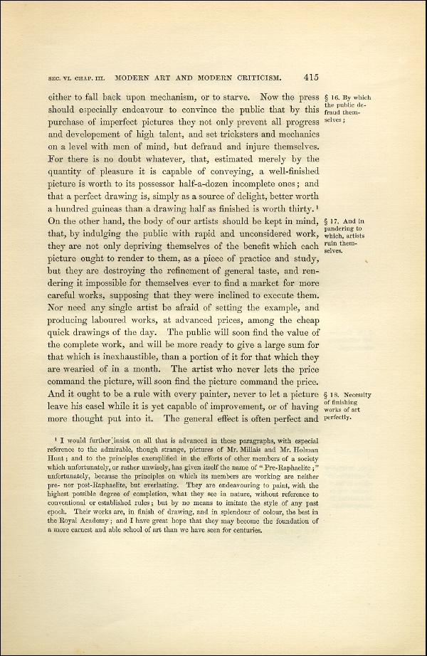 'Modern Painters' Volume I (1851 edition): Part II: Section VI: Chapter III: Page 415