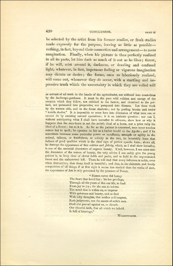 'Modern Painters' Volume I (1851 edition): Part II: Section VI: Chapter III: Page 420