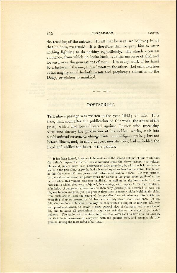 'Modern Painters' Volume I (1851 edition): Part II: Section VI: Chapter III: Page 422