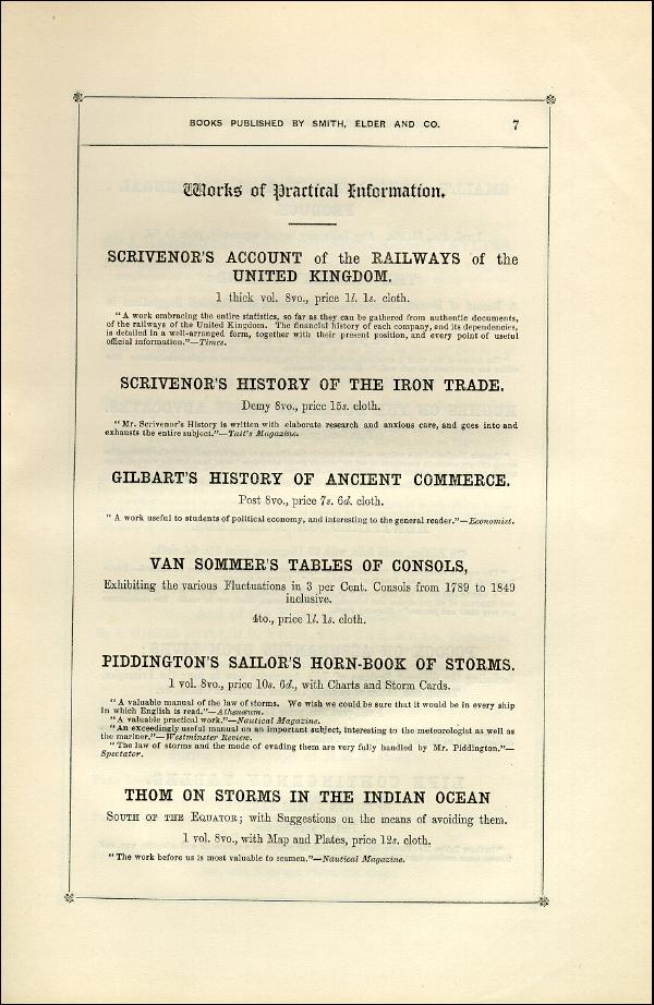 'Modern Painters' Volume I (1851 edition): Back Matter: Page 11