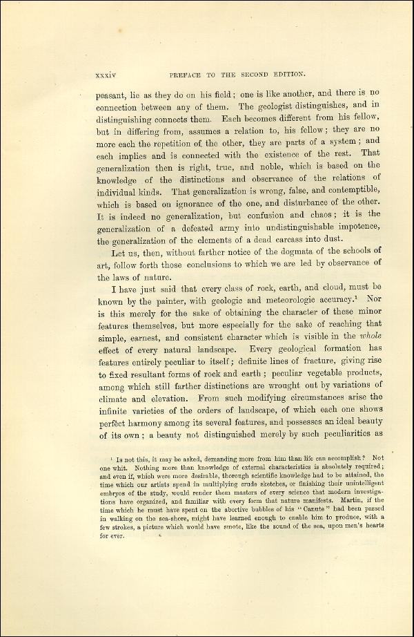 'Modern Painters' Volume I (1873 edition): Front Matter: Second Preface: Page xxxiv