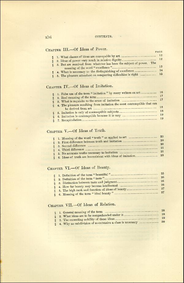 'Modern Painters' Volume I (1873 edition): Front Matter: Synopsis: Page xlvi