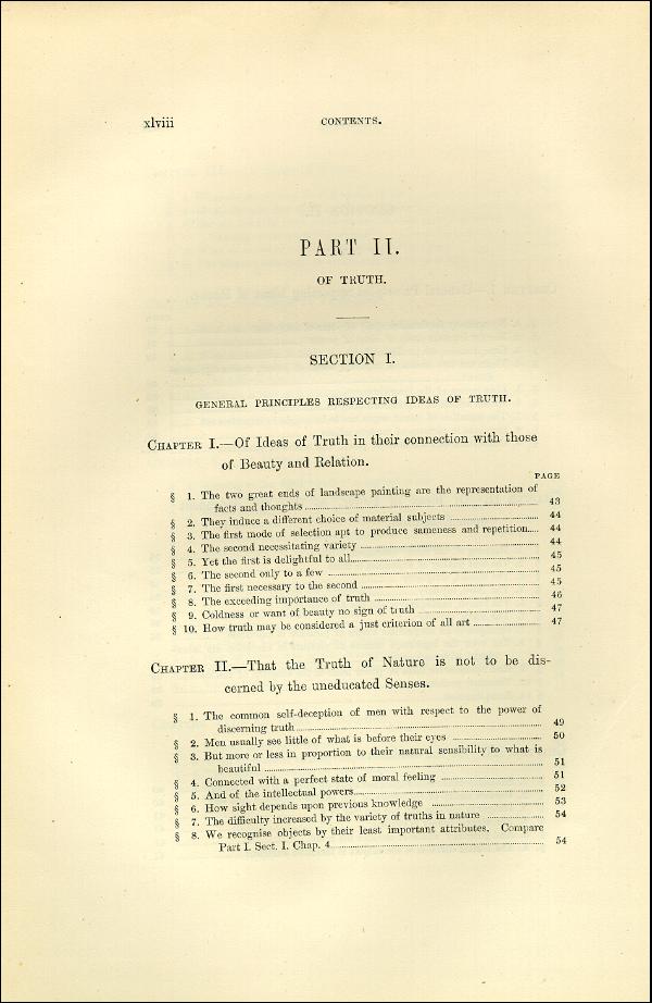 'Modern Painters' Volume I (1873 edition): Front Matter: Synopsis: Page xlviii