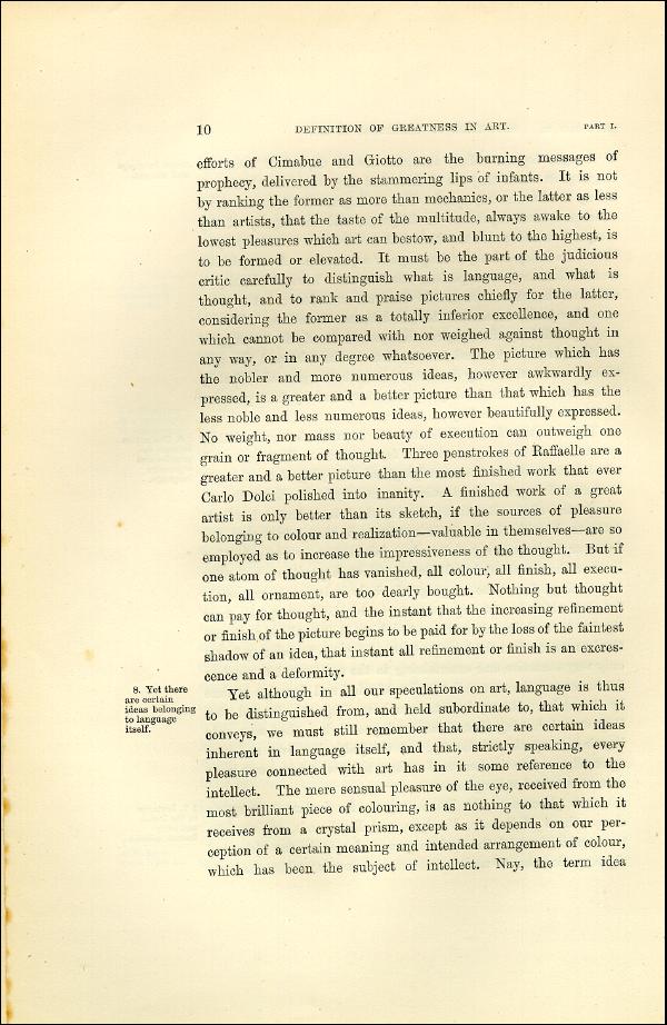 'Modern Painters' Volume I (1873 edition): Part I: Section I: Chapter II: Page 10