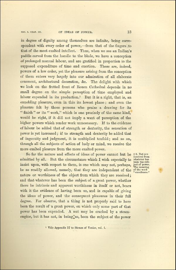 'Modern Painters' Volume I (1873 edition): Part I: Section I: Chapter III: Page 13