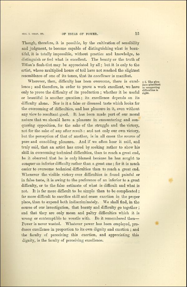 'Modern Painters' Volume I (1873 edition): Part I: Section I: Chapter III: Page 15