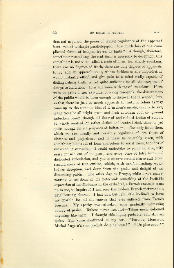 'Modern Painters' Volume I (1873 edition): Part I: Section I: Chapter V: Page 22