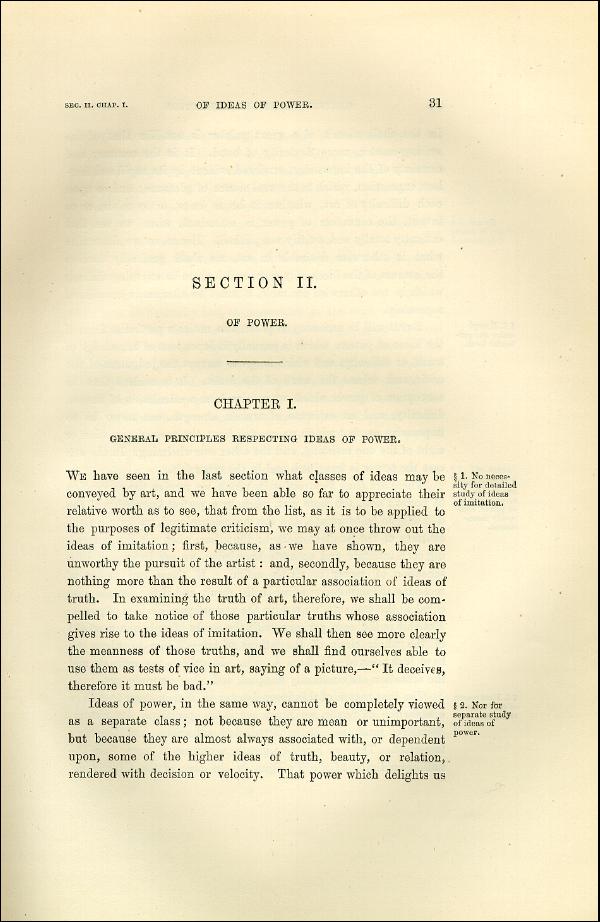 'Modern Painters' Volume I (1873 edition): Part I: Section II: Chapter I: Page 31