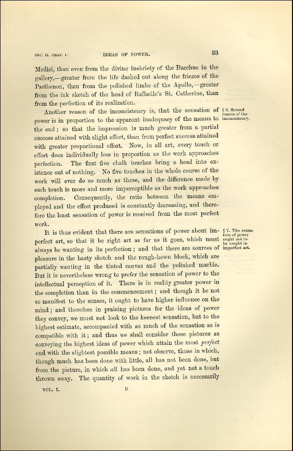 'Modern Painters' Volume I (1873 edition): Part I: Section II: Chapter I: Page 33