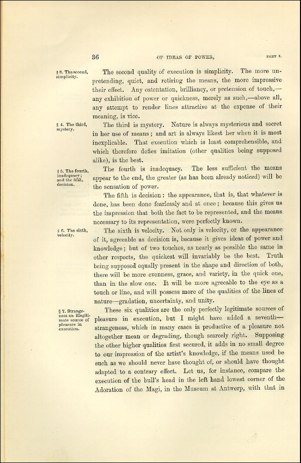 'Modern Painters' Volume I (1873 edition): Part I: Section II: Chapter II: Page 36